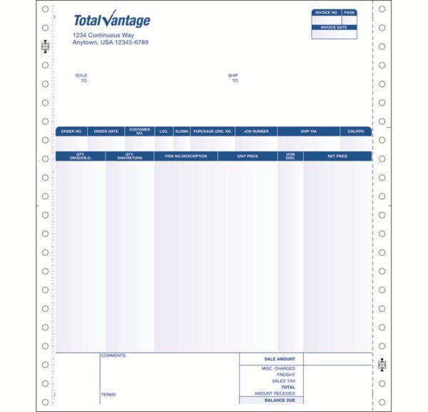 Standard Plus Continuous Forms